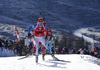 Kaisa Makarainen of Finland skiing during the Women pursuit race of IBU Biathlon World Cup in Hochfilzen, Austria. Women pursuit race of IBU Biathlon World cup was held on Saturday, 12th of December 2015 in Hochfilzen, Austria.
