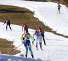 Mari Laukkanen of Finland skiing during the Women pursuit race of IBU Biathlon World Cup in Hochfilzen, Austria. Women pursuit race of IBU Biathlon World cup was held on Saturday, 12th of December 2015 in Hochfilzen, Austria.
