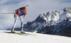 Kaisa Makarainen of Finland skiing during the Women pursuit race of IBU Biathlon World Cup in Hochfilzen, Austria. Women pursuit race of IBU Biathlon World cup was held on Saturday, 12th of December 2015 in Hochfilzen, Austria.
