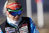 Mari Laukkanen of Finland during zeroing before the start of the Women relay race of IBU Biathlon World Cup in Hochfilzen, Austria. Women relay race of IBU Biathlon World cup was held on Sunday, 13th of December 2015 in Hochfilzen, Austria.
