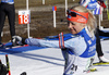 Kaisa Makarainen of Finland during zeroing before the start of the Women relay race of IBU Biathlon World Cup in Hochfilzen, Austria. Women relay race of IBU Biathlon World cup was held on Sunday, 13th of December 2015 in Hochfilzen, Austria.
