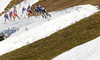 Mari Laukkanen of Finland skiing in the Women relay race of IBU Biathlon World Cup in Hochfilzen, Austria. Women relay race of IBU Biathlon World cup was held on Sunday, 13th of December 2015 in Hochfilzen, Austria.
