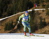 Linn Persson of Sweden skiing in the Women relay race of IBU Biathlon World Cup in Hochfilzen, Austria. Women relay race of IBU Biathlon World cup was held on Sunday, 13th of December 2015 in Hochfilzen, Austria.
