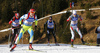 Andreja Mali of Slovenia skiing in the Women relay race of IBU Biathlon World Cup in Hochfilzen, Austria. Women relay race of IBU Biathlon World cup was held on Sunday, 13th of December 2015 in Hochfilzen, Austria.

