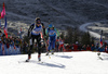 Aita Gasparin of Switzerland skiing in the Women relay race of IBU Biathlon World Cup in Hochfilzen, Austria. Women relay race of IBU Biathlon World cup was held on Sunday, 13th of December 2015 in Hochfilzen, Austria.
