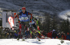 Maren Hammerschmidt of Germany skiing in the Women relay race of IBU Biathlon World Cup in Hochfilzen, Austria. Women relay race of IBU Biathlon World cup was held on Sunday, 13th of December 2015 in Hochfilzen, Austria.
