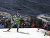 Mona Brorsson of Sweden skiing in the Women relay race of IBU Biathlon World Cup in Hochfilzen, Austria. Women relay race of IBU Biathlon World cup was held on Sunday, 13th of December 2015 in Hochfilzen, Austria.
