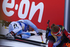 Annukka Siltakorpi of Finland laying in snow exhausting after her leg in the Women relay race of IBU Biathlon World Cup in Hochfilzen, Austria. Women relay race of IBU Biathlon World cup was held on Sunday, 13th of December 2015 in Hochfilzen, Austria.
