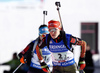 Maren Hammerschmidt of Germany skiing in the Women relay race of IBU Biathlon World Cup in Hochfilzen, Austria. Women relay race of IBU Biathlon World cup was held on Sunday, 13th of December 2015 in Hochfilzen, Austria.
