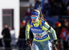 Mona Brorsson of Sweden skiing in the Women relay race of IBU Biathlon World Cup in Hochfilzen, Austria. Women relay race of IBU Biathlon World cup was held on Sunday, 13th of December 2015 in Hochfilzen, Austria.
