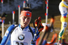 Mikko Loukkaanhuhta of Finland during zeroing before start of the Men relay race of IBU Biathlon World Cup in Hochfilzen, Austria. Men relay race of IBU Biathlon World cup was held on Sunday, 13th of December 2015 in Hochfilzen, Austria.
