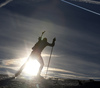 Tuomas Gronman of Finland skiing in the Men relay race of IBU Biathlon World Cup in Hochfilzen, Austria. Men relay race of IBU Biathlon World cup was held on Sunday, 13th of December 2015 in Hochfilzen, Austria.
