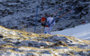 Tuomas Gronman of Finland skiing in the Men relay race of IBU Biathlon World Cup in Hochfilzen, Austria. Men relay race of IBU Biathlon World cup was held on Sunday, 13th of December 2015 in Hochfilzen, Austria.
