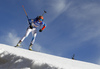 Mari Laukkanen of Finland skiing during the Women relay race of IBU Biathlon World Cup in Hochfilzen, Austria. Women relay race of IBU Biathlon World cup was held on Sunday, 13th of December 2015 in Hochfilzen, Austria.
