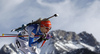 Kaisa Makarainen of Finland skiing during the Women relay race of IBU Biathlon World Cup in Hochfilzen, Austria. Women relay race of IBU Biathlon World cup was held on Sunday, 13th of December 2015 in Hochfilzen, Austria.
