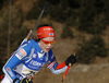 Annukka Siltakorpi of Finland skiing during the Women relay race of IBU Biathlon World Cup in Hochfilzen, Austria. Women relay race of IBU Biathlon World cup was held on Sunday, 13th of December 2015 in Hochfilzen, Austria.
