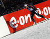 Irene Cadurisch of Switzerland skiing during the Women relay race of IBU Biathlon World Cup in Hochfilzen, Austria. Women relay race of IBU Biathlon World cup was held on Sunday, 13th of December 2015 in Hochfilzen, Austria.
