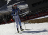 Sanna Markkanen of Finland skiing during the Women relay race of IBU Biathlon World Cup in Hochfilzen, Austria. Women relay race of IBU Biathlon World cup was held on Sunday, 13th of December 2015 in Hochfilzen, Austria.
