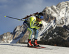 Torstein Stenersen of Sweden skiing during the Men relay race of IBU Biathlon World Cup in Hochfilzen, Austria. Men relay race of IBU Biathlon World cup was held on Sunday, 13th of December 2015 in Hochfilzen, Austria.

