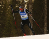 Benjamin Weger of Switzerland skiing during the Men sprint race of IBU Biathlon World Cup in Pokljuka, Slovenia. Men sprint race of IBU Biathlon World cup was held on Thursday, 17th of December 2015 in Pokljuka, Slovenia.
