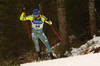 Fredrik Lindstroem of Sweden skiing during the Men sprint race of IBU Biathlon World Cup in Pokljuka, Slovenia. Men sprint race of IBU Biathlon World cup was held on Thursday, 17th of December 2015 in Pokljuka, Slovenia.
