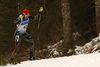 Arnd Peiffer of Germany skiing during the Men sprint race of IBU Biathlon World Cup in Pokljuka, Slovenia. Men sprint race of IBU Biathlon World cup was held on Thursday, 17th of December 2015 in Pokljuka, Slovenia.
