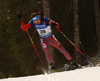 Anton Shipulin of Russia skiing during the Men sprint race of IBU Biathlon World Cup in Pokljuka, Slovenia. Men sprint race of IBU Biathlon World cup was held on Thursday, 17th of December 2015 in Pokljuka, Slovenia.
