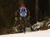 Benedikt Doll of Germany skiing during the Men sprint race of IBU Biathlon World Cup in Pokljuka, Slovenia. Men sprint race of IBU Biathlon World cup was held on Thursday, 17th of December 2015 in Pokljuka, Slovenia.
