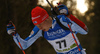 Mikko Loukkaanhuhta of Finland skiing during the Men sprint race of IBU Biathlon World Cup in Pokljuka, Slovenia. Men sprint race of IBU Biathlon World cup was held on Thursday, 17th of December 2015 in Pokljuka, Slovenia.
