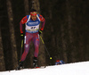 Tim Burke of USA skiing during the Men sprint race of IBU Biathlon World Cup in Pokljuka, Slovenia. Men sprint race of IBU Biathlon World cup was held on Thursday, 17th of December 2015 in Pokljuka, Slovenia.
