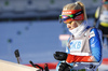 Mari Laukkanen of Finland during zeroing before start of the Women sprint race of IBU Biathlon World Cup in Pokljuka, Slovenia. Women sprint race of IBU Biathlon World cup was held on Friday, 18th of December 2015 in Pokljuka, Slovenia.
