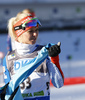 Mari Laukkanen of Finland during zeroing before start of the Women sprint race of IBU Biathlon World Cup in Pokljuka, Slovenia. Women sprint race of IBU Biathlon World cup was held on Friday, 18th of December 2015 in Pokljuka, Slovenia.
