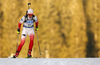 Magdalena Gwizdon of Poland skiing in the Women sprint race of IBU Biathlon World Cup in Pokljuka, Slovenia. Women sprint race of IBU Biathlon World cup was held on Friday, 18th of December 2015 in Pokljuka, Slovenia.
