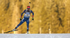 Fourth placed Veronika Vitkova of Czech skiing in the Women sprint race of IBU Biathlon World Cup in Pokljuka, Slovenia. Women sprint race of IBU Biathlon World cup was held on Friday, 18th of December 2015 in Pokljuka, Slovenia.
