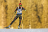 Second placed Laura Dahlmeier of Germany skiing in the Women sprint race of IBU Biathlon World Cup in Pokljuka, Slovenia. Women sprint race of IBU Biathlon World cup was held on Friday, 18th of December 2015 in Pokljuka, Slovenia.

