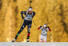 Dorothea Wierer of Italy skiing in the Women sprint race of IBU Biathlon World Cup in Pokljuka, Slovenia. Women sprint race of IBU Biathlon World cup was held on Friday, 18th of December 2015 in Pokljuka, Slovenia.
