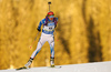 Mari Laukkanen of Finland skiing in the Women sprint race of IBU Biathlon World Cup in Pokljuka, Slovenia. Women sprint race of IBU Biathlon World cup was held on Friday, 18th of December 2015 in Pokljuka, Slovenia.
