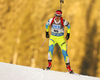 Andreja Mali of Slovenia skiing in the Women sprint race of IBU Biathlon World Cup in Pokljuka, Slovenia. Women sprint race of IBU Biathlon World cup was held on Friday, 18th of December 2015 in Pokljuka, Slovenia.
