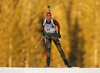 Vanessa Hinz of Germany skiing in the Women sprint race of IBU Biathlon World Cup in Pokljuka, Slovenia. Women sprint race of IBU Biathlon World cup was held on Friday, 18th of December 2015 in Pokljuka, Slovenia.
