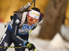Dorothea Wierer of Italy skiing in the Women sprint race of IBU Biathlon World Cup in Pokljuka, Slovenia. Women sprint race of IBU Biathlon World cup was held on Friday, 18th of December 2015 in Pokljuka, Slovenia.
