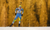 Meril Beilmann of Estonia skiing in the Women sprint race of IBU Biathlon World Cup in Pokljuka, Slovenia. Women sprint race of IBU Biathlon World cup was held on Friday, 18th of December 2015 in Pokljuka, Slovenia.
