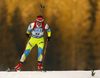 Andreja Mali of Slovenia skiing in the Women sprint race of IBU Biathlon World Cup in Pokljuka, Slovenia. Women sprint race of IBU Biathlon World cup was held on Friday, 18th of December 2015 in Pokljuka, Slovenia.
