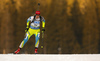 Anja Erzen of Slovenia skiing in the Women sprint race of IBU Biathlon World Cup in Pokljuka, Slovenia. Women sprint race of IBU Biathlon World cup was held on Friday, 18th of December 2015 in Pokljuka, Slovenia.
