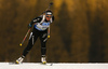 Irene Cadurisch of Switzerland skiing in the Women sprint race of IBU Biathlon World Cup in Pokljuka, Slovenia. Women sprint race of IBU Biathlon World cup was held on Friday, 18th of December 2015 in Pokljuka, Slovenia.
