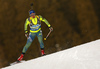 Anna Magnusson of Sweden skiing in the Women sprint race of IBU Biathlon World Cup in Pokljuka, Slovenia. Women sprint race of IBU Biathlon World cup was held on Friday, 18th of December 2015 in Pokljuka, Slovenia.

