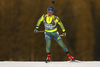 Anna Magnusson of Sweden skiing in the Women sprint race of IBU Biathlon World Cup in Pokljuka, Slovenia. Women sprint race of IBU Biathlon World cup was held on Friday, 18th of December 2015 in Pokljuka, Slovenia.
