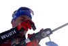 Simon Schempp of Germany getting ready for last shooting in the Men pursuit race of IBU Biathlon World Cup in Pokljuka, Slovenia. Men pursuit race of IBU Biathlon World cup was held on Saturday, 19th of December 2015 in Pokljuka, Slovenia.
