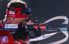 Tarjei Boe of Norway shooting in the Men pursuit race of IBU Biathlon World Cup in Pokljuka, Slovenia. Men pursuit race of IBU Biathlon World cup was held on Saturday, 19th of December 2015 in Pokljuka, Slovenia.

