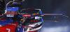 Fifth placed Quentin Fillon Maillet of France shooting in the Men pursuit race of IBU Biathlon World Cup in Pokljuka, Slovenia. Men pursuit race of IBU Biathlon World cup was held on Saturday, 19th of December 2015 in Pokljuka, Slovenia.
