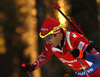 Ole Einar Bjoerndalen of Norway skiing in the Men pursuit race of IBU Biathlon World Cup in Pokljuka, Slovenia. Men pursuit race of IBU Biathlon World cup was held on Saturday, 19th of December 2015 in Pokljuka, Slovenia.
